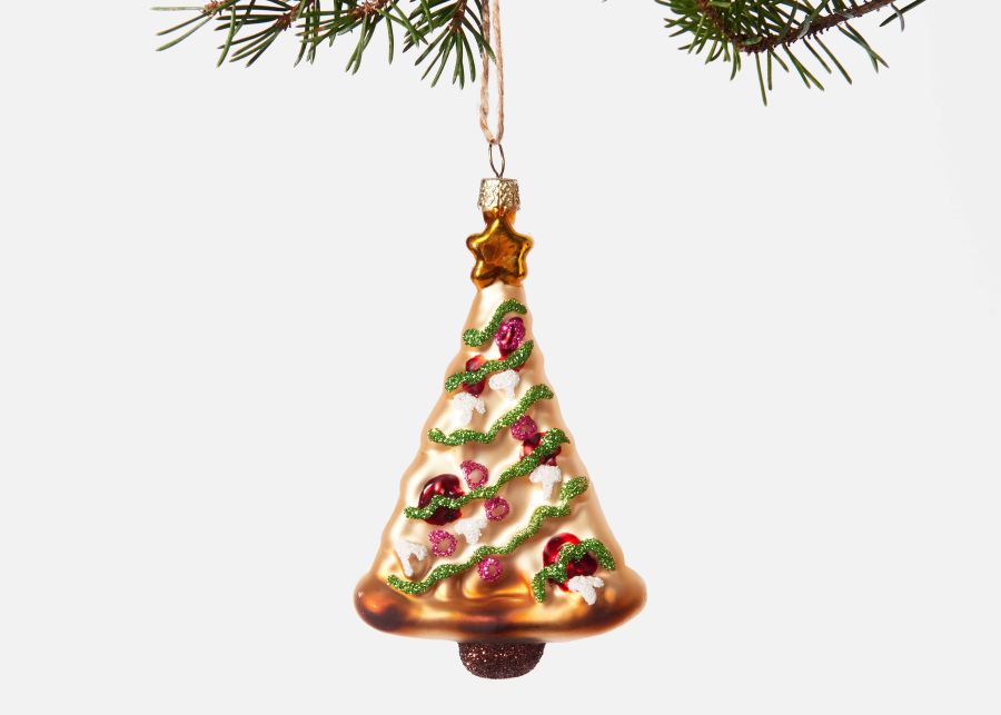 Full View of Pizza Tree Ornament image number 1
